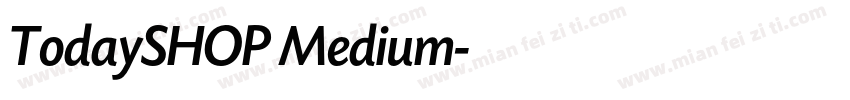 TodaySHOP Medium字体转换